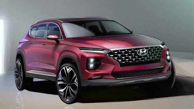 Hyundai SantaFe thế hệ mới hé lộ ảnh phác thảo