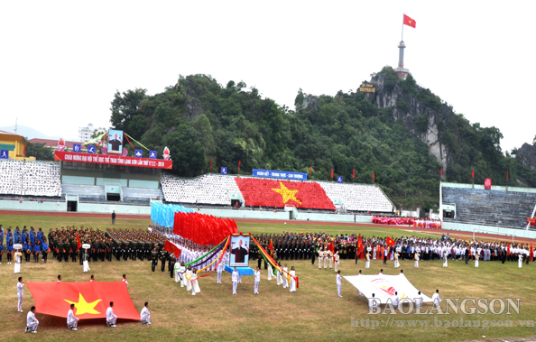 Tổng duyệt chương trình lễ khai mạc Đại hội TDTT tỉnh Lạng Sơn