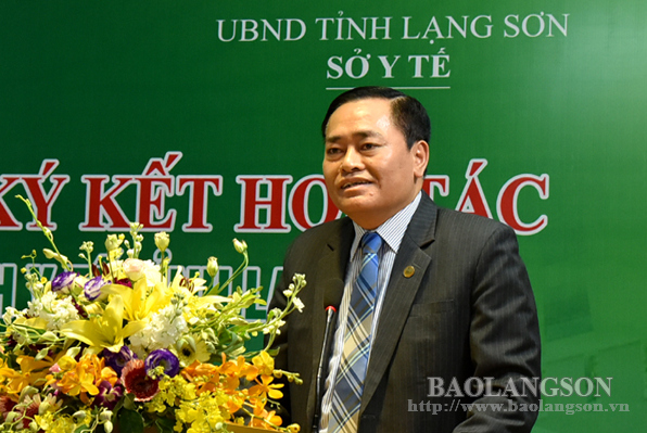 Sở Y tế tỉnh Lạng Sơn ký hợp tác với Bệnh viện Trung ương Quân đội 108