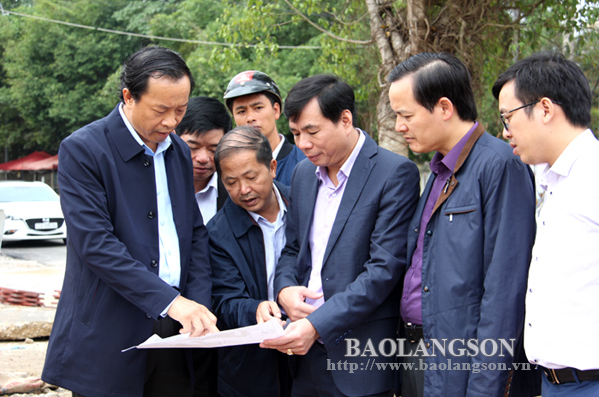 Chủ tịch UBND tỉnh Lạng Sơn kiểm tra tiến độ xây dựng khu tái định cư Tam Thanh
