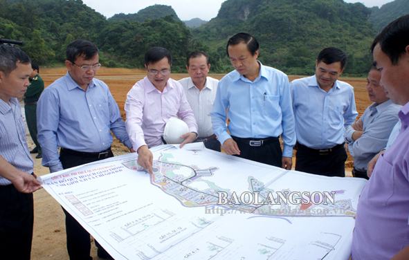 Chủ tịch UBND tỉnh kiểm tra các dự án giao thông trọng điểm tại khu vực cửa khẩu Tân Thanh