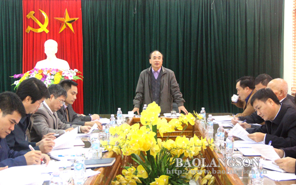 Lãnh đạo UBND tỉnh Lạng Sơn kiểm tra hồ chứa nước Bản Lải