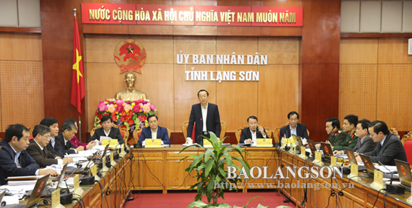 UBND tỉnh Lạng Sơn họp thường kỳ tháng 1/2019: Thảo luận một số nội dung quan trọng