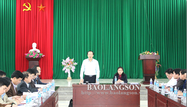 Chủ tịch UBND tỉnh kiểm tra xây dựng nông thôn mới tại xã Cao Minh