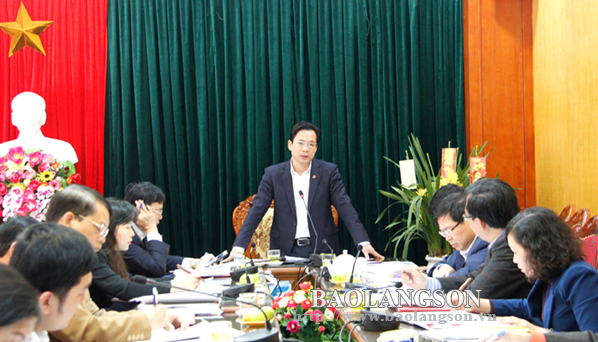 Thường trực HĐND tỉnh Lạng Sơn họp phiên thường kỳ tháng 2/2019
