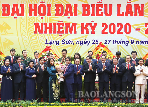 Đồng chí Lâm Thị Phương Thanh tái đắc cử Bí thư Tỉnh ủy Lạng Sơn khóa XVII