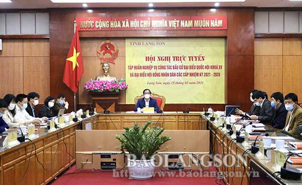 Tập huấn nghiệp vụ công tác bầu cử đại biểu Quốc hội khóa XV và đại biểu HĐND các cấp nhiệm kỳ 2021-2026