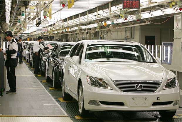 Hãng sản xuất ôtô Toyota thông báo lợi nhuận ròng vượt mức dự đoán