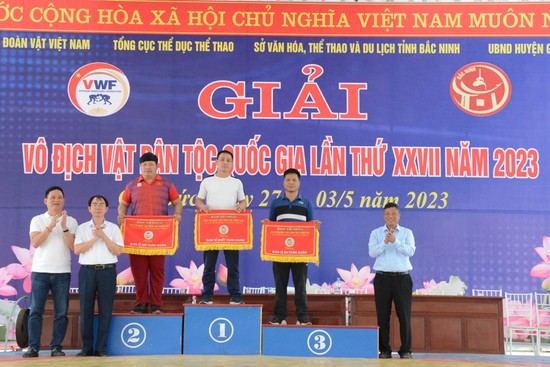 Hà Nội giành giải Nhất toàn đoàn giải Vô địch Vật dân tộc Quốc gia