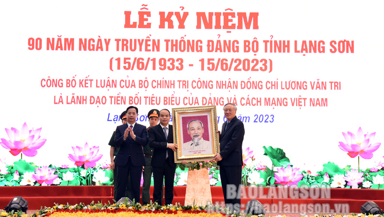 Tỉnh ủy Lạng Sơn tổ chức Lễ kỷ niệm 90 năm Ngày truyền thống Đảng bộ tỉnh