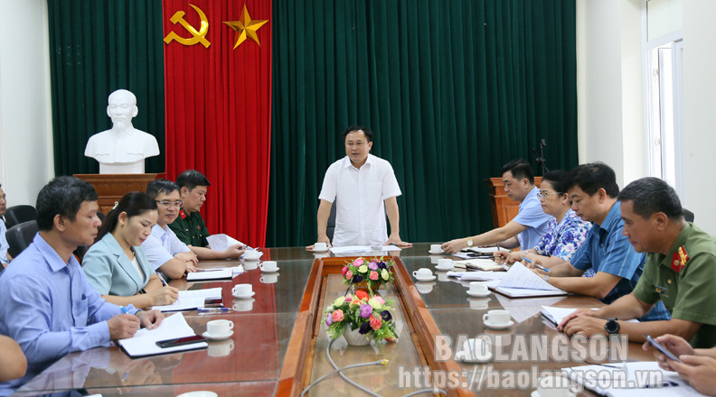 Lãnh đạo UBND tỉnh kiểm tra công tác ứng phó bão số 1 tại huyện Lộc Bình, Đình Lập