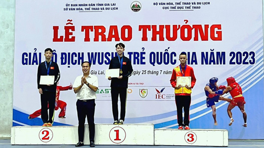 Vận động viên Lạng Sơn đoạt 10 huy chương tại giải vô địch Wushu trẻ quốc gia năm 2023