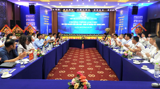 Hiệp hội Doanh nghiệp tỉnh Lạng Sơn làm việc với Viện Nghiên cứu Văn hoá, Kinh tế Quảng Tây, Trung Quốc