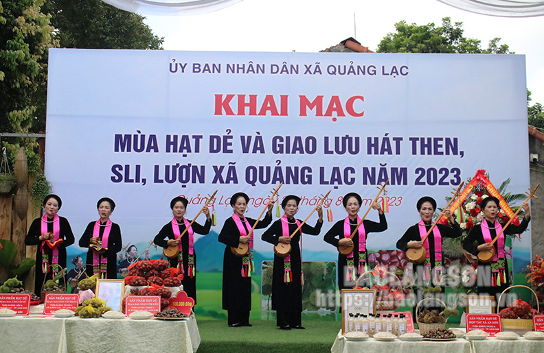 Khai mạc Mùa hạt dẻ và giao lưu hát Then, Sli, Lượn Xã Quảng Lạc năm 2023