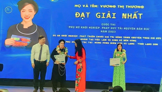 Lạng Sơn đạt 1 giải nhất và 1 giải khuyến khích Cuộc thi “Phụ nữ khởi nghiệp, phát huy tài nguyên bản địa” vòng chung kết khu vực miền Bắc