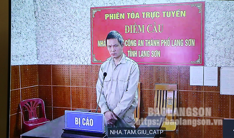 Tòa án Nhân dân thành phố Lạng Sơn: Xét xử trực tuyến 2 bị cáo phạm tội tàng trữ trái phép chất ma túy