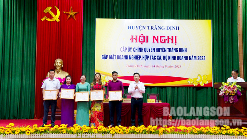 Tràng Định: Gặp mặt doanh nghiệp, hợp tác xã, hộ kinh doanh năm 2023