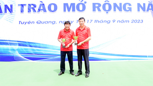 Đoàn vận động viên tỉnh Lạng Sơn đoạt 5 giải tại giải Quần vợt Cúp Tân Trào mở rộng năm 2023