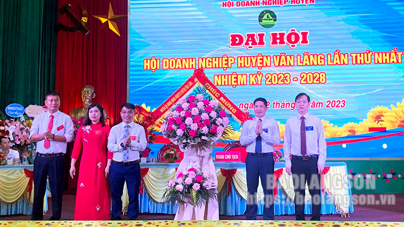 Đại hội Hội doanh nghiệp huyện Văn Lãng lần thứ nhất nhiệm kỳ 2023 – 2028