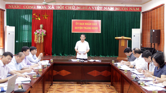 Ban Chỉ đạo các Chương trình mục tiêu quốc gia tỉnh kiểm tra tại huyện Tràng Định