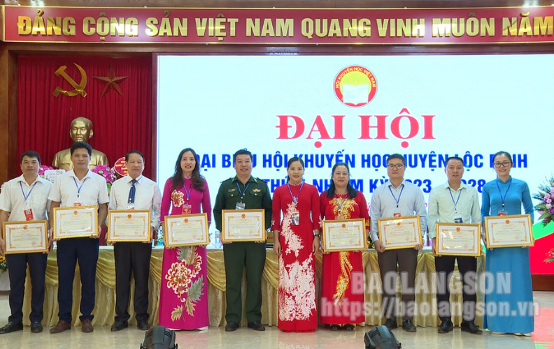 Hội Khuyến học huyện Lộc Bình đại hội nhiệm kỳ 2023-2028