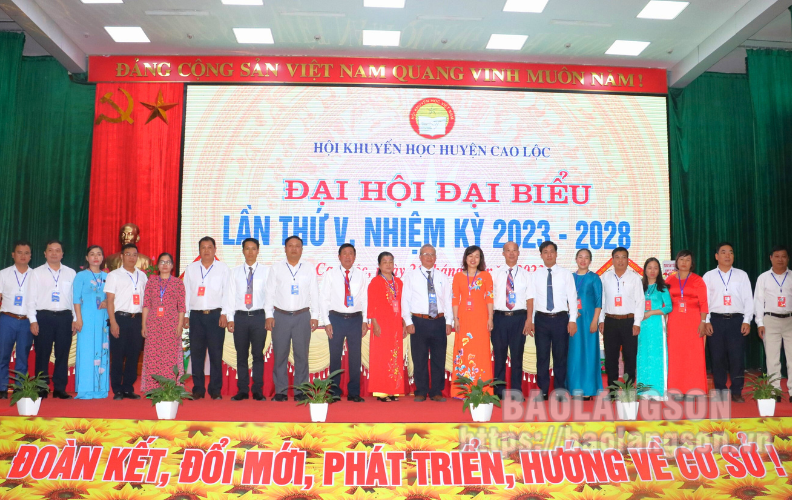 Đại hội đại biểu Hội Khuyến học huyện Cao Lộc khóa V, nhiệm kỳ 2023 – 2028
