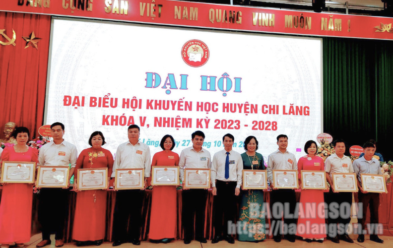 Hội Khuyến học huyện Chi Lăng tổ chức đại hội nhiệm kỳ 2023 – 2028