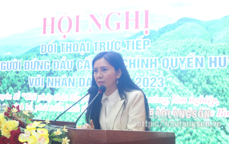 Lộc Bình: Đối thoại giữa người đứng đầu cấp ủy, chính quyền huyện với nhân dân