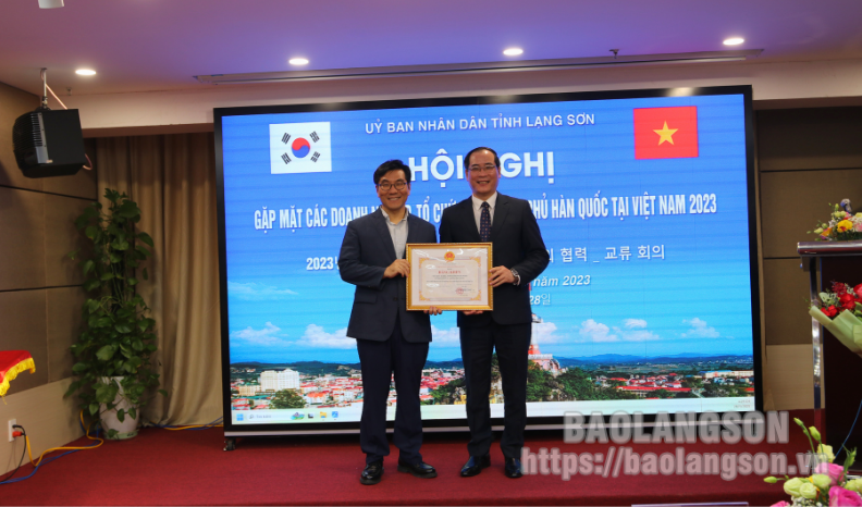 UBND tỉnh Lạng Sơn gặp mặt các doanh nghiệp, tổ chức phi chính phủ Hàn Quốc tại Việt Nam
