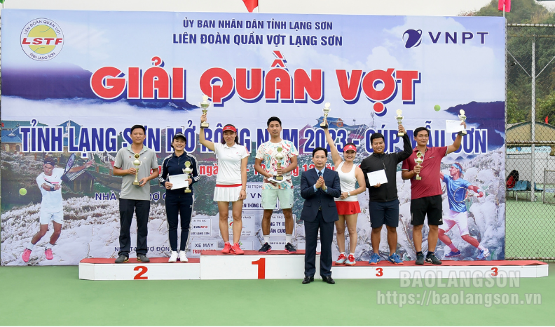 Giải Quần vợt tỉnh mở rộng - “Tranh cúp Mẫu Sơn” năm 2023 đã diễn ra thành công