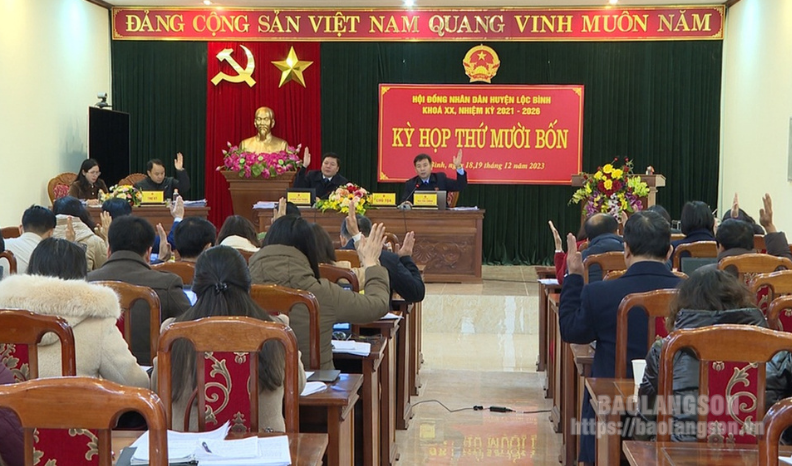 HĐND huyện Lộc Bình tổ chức kỳ họp thứ 14, nhiệm kỳ 2021 - 2026