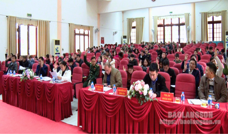 HĐND huyện Tràng Định khóa XX tổ chức kỳ họp thứ 14