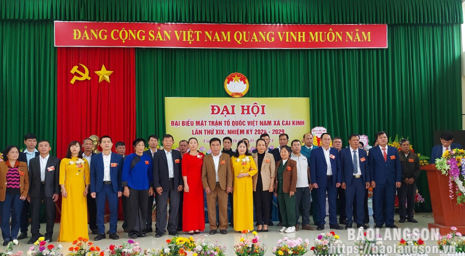 Hữu Lũng: Tổ chức thành công Đại hội điểm Mặt trận Tổ quốc Việt Nam xã Cai Kinh khóa XIX nhiệm kỳ 2024-2029