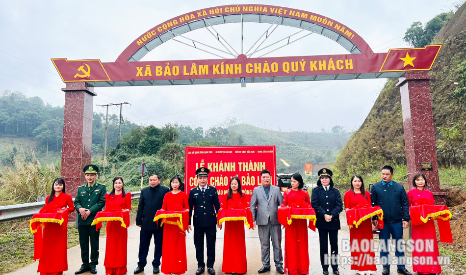 Đảng bộ Cục Hải quan tỉnh khánh thành công trình “Dân vận khéo” tại xã Bảo Lâm, huyện Cao Lộc